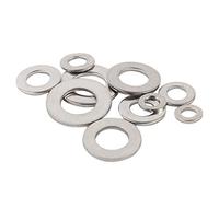 10pcs 0.5mm Thick Flat Repair Washers - 304 Stainless Steel Washers for M4 M5 M6 M8 M10 M12 M14 M16 M18 M20(M12x18x0.5mm)