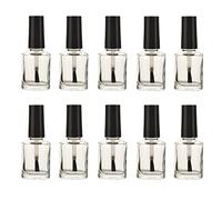10PCS 0.5oz Nail Polish Containers Empty Glass Bottles with Brush Cap Refillable Nail Polish Nail Touch Up Bottle for Making Your Own Nail Polish