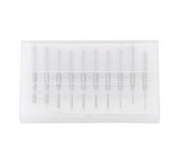 10pcs 0.8mm 3.17mm Carbide End Mill Engraving Bits, PCB Milling Cutter Set with 1/8'' Shank, Sharp Rotary Cutting Tools for CNC Wood Plastic Carbon Fiber Circuit Board