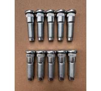 10pcs 1/2-20 Serrated Wheel Studs 0.584 in. Knurl, 1.95 in. Length Replacement for 1976- Ford Thunderbird LTD Victoria Courier, Lincoln Continental Mark, Mercury Grand Marquis, 1987-1993 Mustang Front