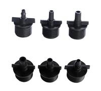 10Pcs 1/2" Male Thread Atomization Nozzle Connectors 6mm 6.5mm 8mm Mist Sprinkler Head Joints for Garden Micro Irrigation(1I2 Male Thread-6mm)