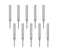 10pcs 1.2mm Carbide End Mill Bits for PCB CNC Router - 1/8" Shank Engraving Drill for Metal Wood Acrylic - Accurate Cutting Tools
