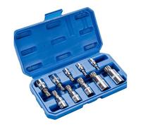 10Pcs 1/4" 3/8" 1/2inch 12 Point Triple Square Spline Bit Socket Set for Torques Spanner Ratchets Socket Wrenches Automotive Tool