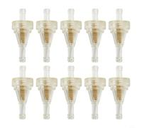 10pcs 1/4 6.3mm Fuel Filter Clear View High Flow Design