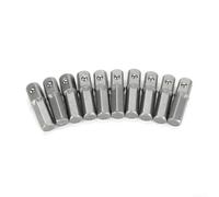 10pcs 1/4 Hex Shank to 1/4 Square Drive Socket Converter Adapters 25mm Long Compatible with Standard Drill Chucks