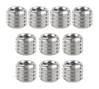 10pcs 1/4 Inch to 3/8 Inch Screw Adapter Tripod, Microphone Stand Adapter Tripod Thread Adapter Mic Stand Adapter Camera Converter Mount Adapter for Camera Equipment Accessories