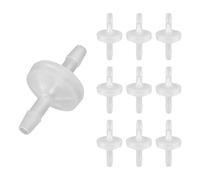 10pcs 1/4" Plastic Check Valves, PNXKTXO 4mm One Way Barb Hose Inline Non Return Valve for Fuel/Oil