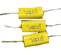 10pcs 1.5MFD 630V axial audio capacitor with a diameter of 12.5x45mm copper