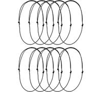 10Pcs 1.5mm Black Adjustable Leathers Cords Necklace Rope Choker Necklace Cords Jewelry Findings for DIY Jewelry Making Beading Supplie Beading Cords and Threads, Leather Necklace Cord