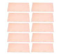 10pcs 1.5mm Brass Coated Laminates Double Side Brass Clads Sheets Designs for Circuit Board & Enthusiasts Electrical Engineering Tool