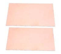 10pcs 1.5mm Double Side Brass Laminate Sheets Two Layer Boards Clads Board for PCB Fabrication & Crafting Sheet
