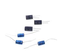 10pcs 1.5uF-220uF 100V Non-Polarity Electrolytic Capacitor For Audio Speaker Frequency Divider Crossover Accessories AUOQKQUT(Horizontal4.7uf10PCS)