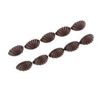 10pcs 1/6 Dollhouse Miniature Shell Shape Door Handles Doorknobs Accs Copper