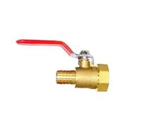 10pcs 1/8'' 1/2'' 1/4''Hose Barb Female Thread Straight Barbed Brass Connector Joint Copper Pipe Fitting Coupler Adapter IDGTTLDF(8mm Tube,10 PCS_1/2")