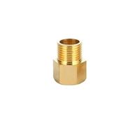 10pcs 1/8" 1/4" 3/8" 1/2" Male to Female Thread Hex Bushing Brass Pipe Connectors Brass Coupler Adapter Threaded Fitting(M01-F03)