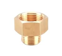 10pcs 1/8" 1/4" 3/8" 1/2" Male to Female Thread Hex Bushing Brass Pipe Connectors Coupler Adapter Threaded Fitting(M04-F06,50 PCS)