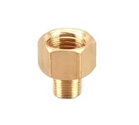 10pcs 1/8" 1/4" 3/8" 1/2" Male to Female Thread Hex Bushing Brass Pipe Connectors Coupler Adapter Threaded Fitting(M01-F02,200 PCS)
