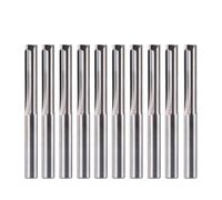 10pcs 1/8 Inch Shank CNC Router Bits Straight Milling Cutter 2 Flute Tungsten Carbide Slot End Mill Engraving Bit(10pc-ST2F-D3.1-L22)