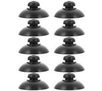 10Pcs 1 Inch Black Aquarium Suction Cups, Non-Slip Rubber Suction Cup for Fish Tank Aeration Setup, Airline Tubing, and Tank Pump