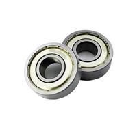 10pcs 10 * 26 * 8mm For With 6000RS 6000Z 2Z Inner Diameter 10mm Chrome Steel Motorcycle Deep Groove Ball Bearing Universal(6000 ZZ Normal)