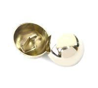 10Pcs 10-28mm Metal Decorative Buttons Round Flat Mushroom for Coat Jacket Dress,A Silver,12mm