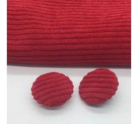 10pcs 10-38mm Corduroy Round Fabric Cloth Covered Buttons Velvet Buttons with Metal Shank Buttons for Coat Crafting Clothing
