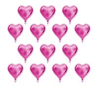 10pcs 10 Inch Heart Aluminum Foil Balloons Automatic Sealing Helium Balloons for Party Wedding Birthday Decorations Gold Blue Silver Red Light Blue Pink Champagne Gold Rose Red (Rosy)