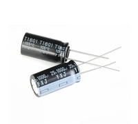10Pcs 1000uF 25V 10x20mm Through Hole Aluminum electrolytic capacitor Capacitance Meters