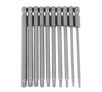 10PCS 100MM 1/4 INCH HEX Shank S2 Steel Star Head Drill Screwdriver BST BITS Set Anti Impact WEAR Resistant for Professional Maintenance Computer Camera Eyeglasses Instrument
