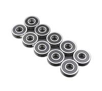 10pcs 100pcs 608 606 607 609 625 626 627 628 2RS DDU Bearings Bore 5mm 6mm 7mm 8mm 9mm Roller Wheel Lubricated Sealed Bearing(626 2RS Premium,100Pcs)