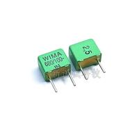 10pcs/100pcs Capacitor 100V 681 0.00068UF 100V 680PF 0.68NF 681H 2.5% FKP2 Pitch 5mm IDGTTLDF(100pcs)