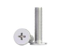 10pcs-100pcs CM 304 A2 Stainless Steel Ultra Thin Flat Wafer Head Screw M1.6 M2 M2.5 M3 M4 M5 M6(10mm,M6 10pcs)
