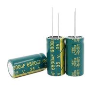 10PCS-100PCS/lot 35V 6800UF 18 * 35MM High Frequency Low Impedance Aluminum Electrolytic Capacitor 6800uf 35v(100PCS)