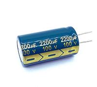 10pcs 100v 2200UF Aluminum Electrolytic Capacitor Size22*40mm 2200UF Energy storage elements