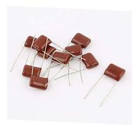 10pcs 104J 400V 0.1uF Radial Leads Metallized Polyester Film Capacitor(10pcs 104J 400-V 0.1uF radial führt metallisierter Polyesterfilmkondensator Electronic Accessories