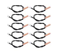 10PCS 10K Thermistor Probe, Copper Sensitive Temperature Temp Sensor, Sensitive Temperature Sensor Kit for Air Conditioner