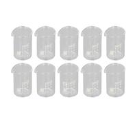 10Pcs 10mL Laboratory Glass Beakers with Scale, Teaching Equipment for Chemistry Experiments