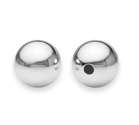 10pcs 10mm Sterling Silver Seamless Smooth Spacer Round Beads for Jewelry Craft Making Findings SS122