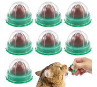 10pcs 10pcs Cat Snacks Treats PET Catnip Lickable Sweet Cat Lollipop | Green Catnip Stick, Wall Floor Furniture Sticker Included, Cat Treat for Cats, Nutrients and Water Intake