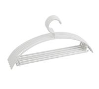 10Pcs 10PCS Coat Hanger, Sweater Hangers No Shoulder Bump Semicircle Thickened Adult Clothes Rack for Home Shop (White)
