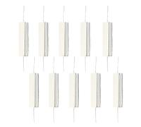 10Pcs 10W 100 Ohm Wirewound Cement Resistor Ceramic Cement Power Resistor for Household Appliances, Automotive Electronics, Industrial Machinery
