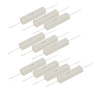 10pcs 10W Cement Resistor ± 5% High Accuracy Power Resistor Electronic Component (1R)