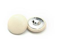 10Pcs 11/15/20/25/30mm Leather Covered Buttons with Shank for Clothes Coat Windbreaker Sofa Soft Button Colorful DIY Decorations-Beige-15mm 10pcs