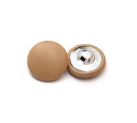 10Pcs 11/15/20/25/30mm Leather Covered Shank Buttons - Coat Windbreaker Clothing Sewing Buttons,Brown,20mm 10Pcs