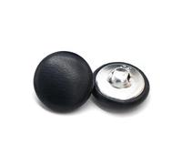 10Pcs 11/15/20/25/30mm Leather Covered Shank Buttons - Coat Windbreaker Clothing Sewing Buttons,Dark Blue,25mm 10Pcs