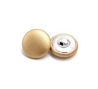 10Pcs 11/15/20/25/30mm Leather Covered Shank Buttons - Coat Windbreaker Clothing Sewing Buttons,Gold,15mm 10Pcs