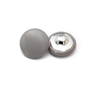10Pcs 11/15/20/25/30mm Leather Covered Shank Buttons - Coat Windbreaker Clothing Sewing Buttons,Grey,28mm 10Pcs