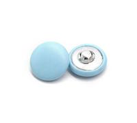 10Pcs 11/15/20/25/30mm Leather Covered Shank Buttons - Coat Windbreaker Clothing Sewing Buttons,Light Blue,15mm 10Pcs