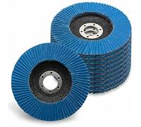 10Pcs 115mm 40 Grit Blue Zirconium Oxide Flap Grinding Sanding Disc for Wood Polishing