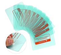 10Pcs 116 x 90mm Welding Helmet Lens, Round Corner Welding Helmet Transparent Protective Plate Lens Cover for Welding Protective Sheet of Welding Helmet